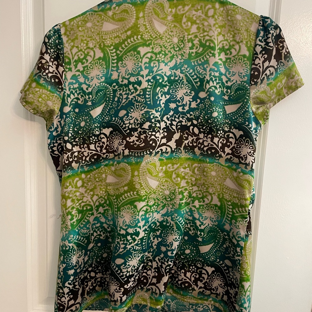 Boho Patterned Button Down Top - Picture 3 of 5